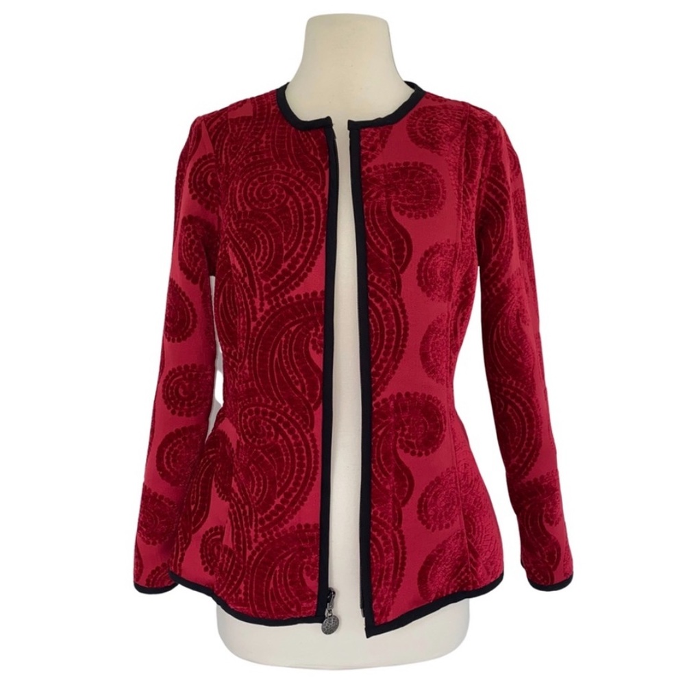 Trimdin Reversible Firenze Collection Scarlet Jacket Small - Picture 5 of 16